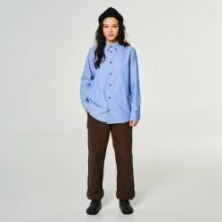 Eat Dust G.o.D Button Down Oxford Blue 11 Eat Dust G.o.D Button Down Oxford Blue -manger de la poussière W I 025 W21 OXF 514 0003 4 1400x