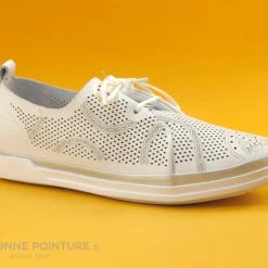 Moran's Morans WAMPI Blanc - Ronds Perfores - Chaussure Basse Femme