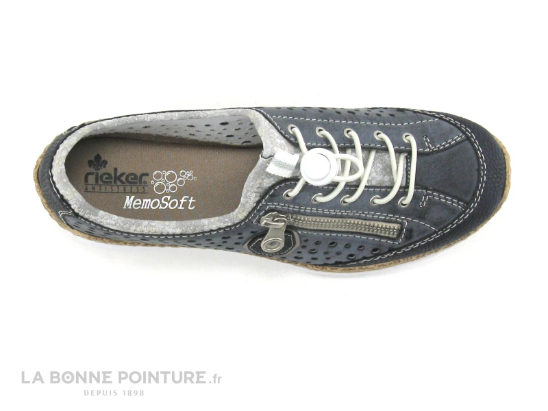 Rieker N42P6-14 - Bleu - Chaussure Basse Femme 8 Rieker N42P6-14 - Bleu - Chaussure Basse Femme – Image 6