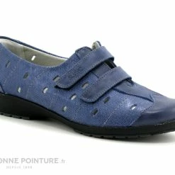 Suave London 8017 PT Cobalt King - Chaussure Aeree 2 Velcros