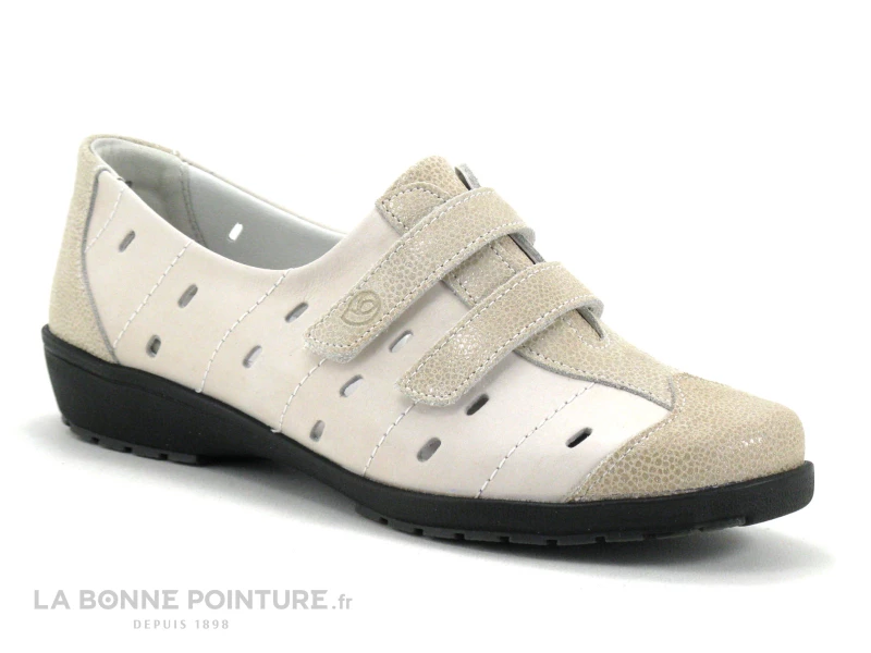 Suave 8017 PT Almond Natural - Chaussure Confort Velcro 3 Suave 8017 PT Almond Natural - Chaussure Confort Velcro