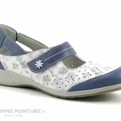 Suave DALLAS 7538PT Cobalt Lily - Chaussure Aere Femme Bleu Blanc
