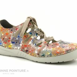 Rieker 52519-90 Simbabwe Morelia - Ballerine Lacet Femme Multicolore