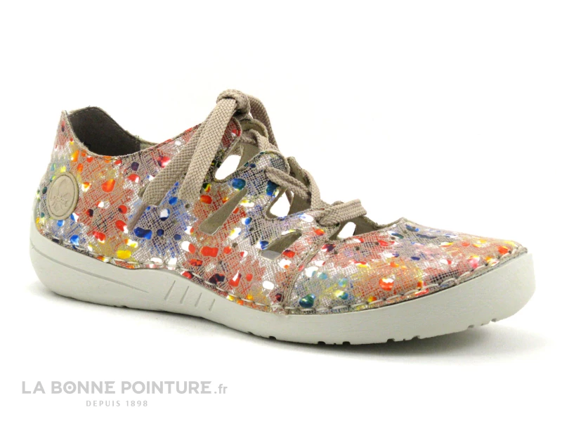 Rieker 52519-90 Simbabwe Morelia - Ballerine Lacet Femme Multicolore 3 Rieker 52519-90 Simbabwe Morelia - Ballerine Lacet Femme Multicolore