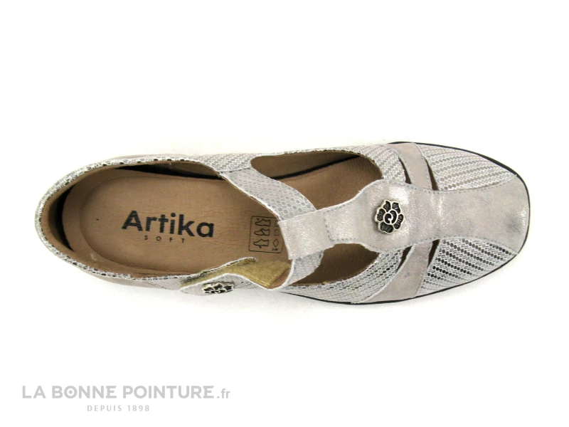 Artika INCISE Nikel - Beige Metal - Chaussure Aeree Femme 8 Artika INCISE Nikel - Beige Metal - Chaussure Aeree Femme – Image 6
