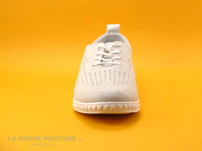 Moran's Morans WITOU Argent - Chaussure A Lacet Femme Perforee 4 Moran's Morans WITOU Argent - Chaussure A Lacet Femme Perforee – Image 2