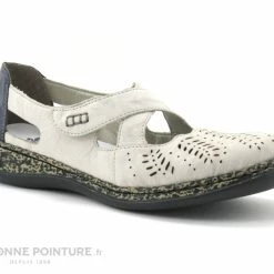Rieker 46375-60 Blanc - Bleu Jeans - Ballerine Aeree Femme -manger de la poussière cd24607c73b9e66c561f35ea11d5d5ef img 8971.jpg 158752