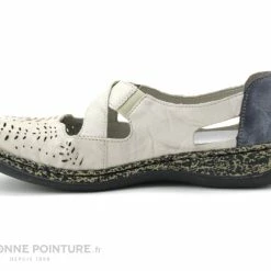 Rieker 46375-60 Blanc - Bleu Jeans - Ballerine Aeree Femme -manger de la poussière cd24607c73b9e66c561f35ea11d5d5ef img 8973.jpg 158749