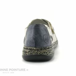 Rieker 46375-60 Blanc - Bleu Jeans - Ballerine Aeree Femme -manger de la poussière cd24607c73b9e66c561f35ea11d5d5ef img 8974.jpg 158748