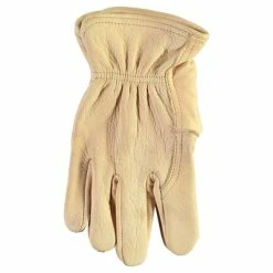 Eat Dust Power Gloves Leather Natural -manger de la poussière glove nat Front 400x