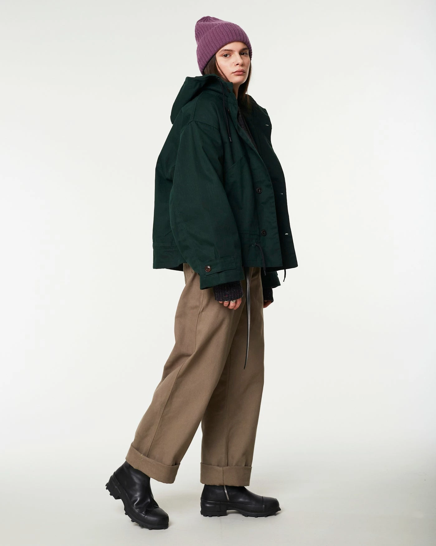 Eat Dust G.o.D Nuclear Rain Waxed Cotton Forest Green 4 Eat Dust G.o.D Nuclear Rain Waxed Cotton Forest Green – Image 2