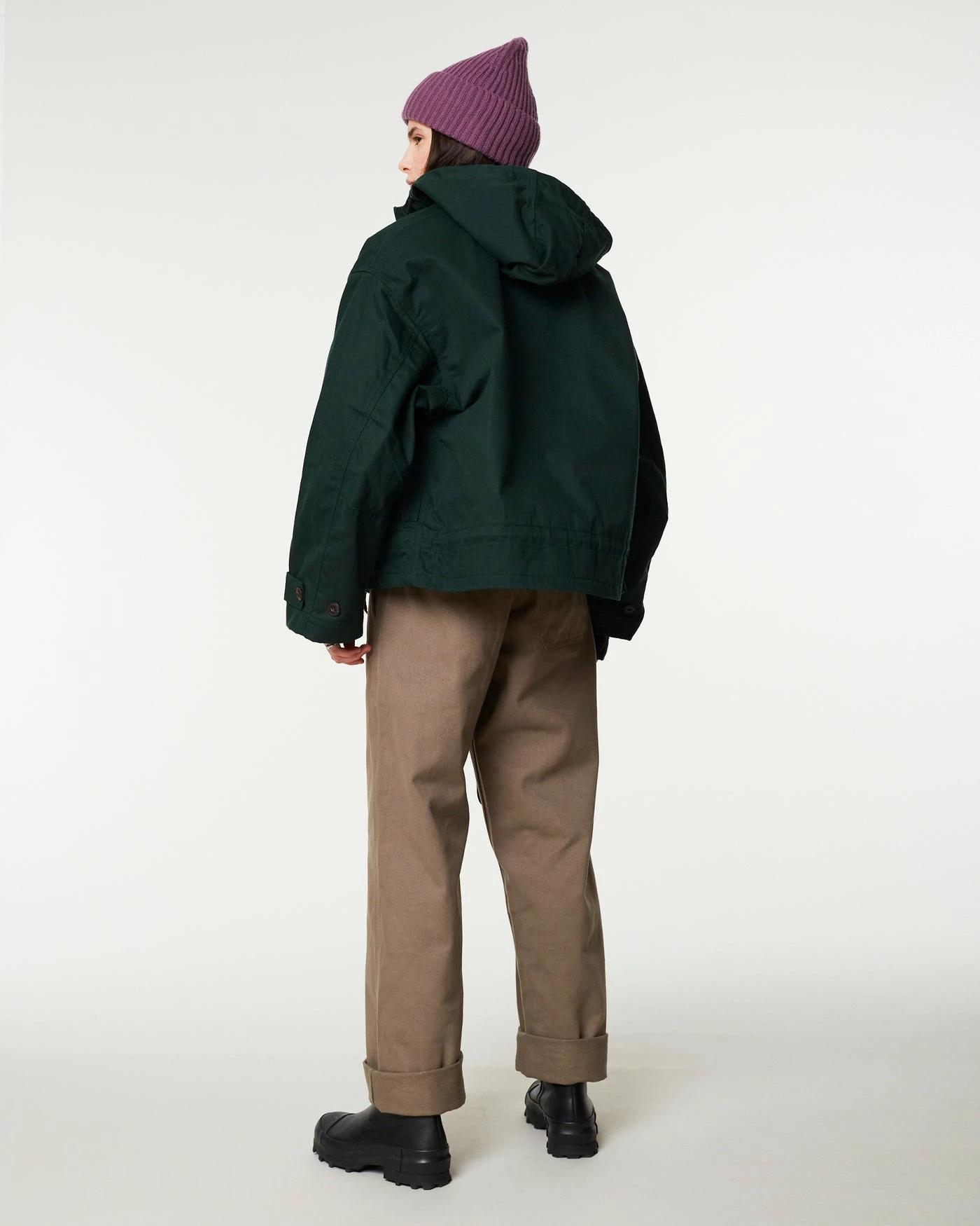 Eat Dust G.o.D Nuclear Rain Waxed Cotton Forest Green 5 Eat Dust G.o.D Nuclear Rain Waxed Cotton Forest Green – Image 3