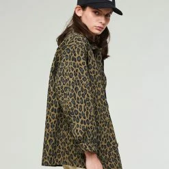 Eat Dust G.o.D Coach Jacket Cheeta Cotton Khaki -manger de la poussière w b ss23 001 ctc 606 0002 3 1400x