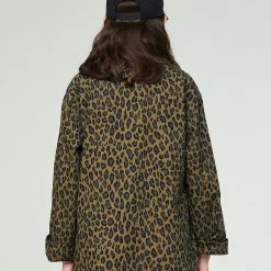 Eat Dust G.o.D Coach Jacket Cheeta Cotton Khaki -manger de la poussière w b ss23 001 ctc 606 0004 5 1400x