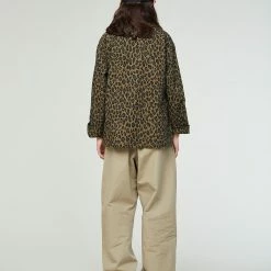 Eat Dust G.o.D Coach Jacket Cheeta Cotton Khaki -manger de la poussière w b ss23 001 ctc 606 0005 6 1400x