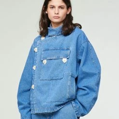 Eat Dust G.o.D Rider Jacket Nikko Denim Stone Wash