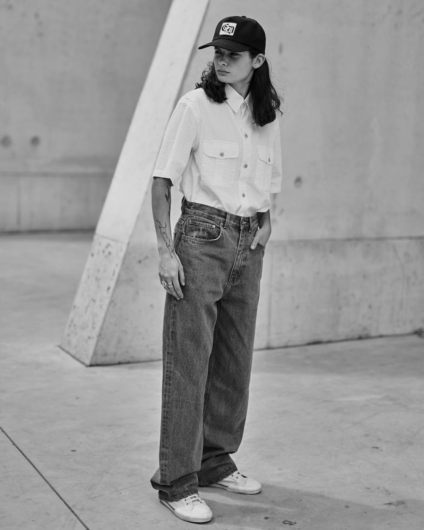 Eat Dust G.o.D Cuban Shirt Seersucker White 7 Eat Dust G.o.D Cuban Shirt Seersucker White – Image 5